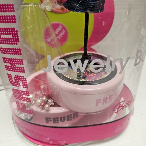 New Pink Fashion Barbie Fever Jewelry Storage Box Mattel H9830 w Girls Bracelet - Picture 3 of 16